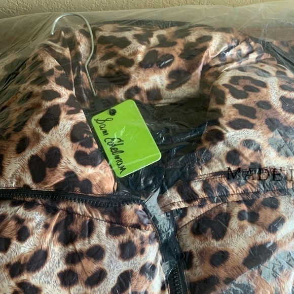 NWT! Sam Edelman Leopard Print Puffer Jacket. Size Small. - Picture 5 of 8